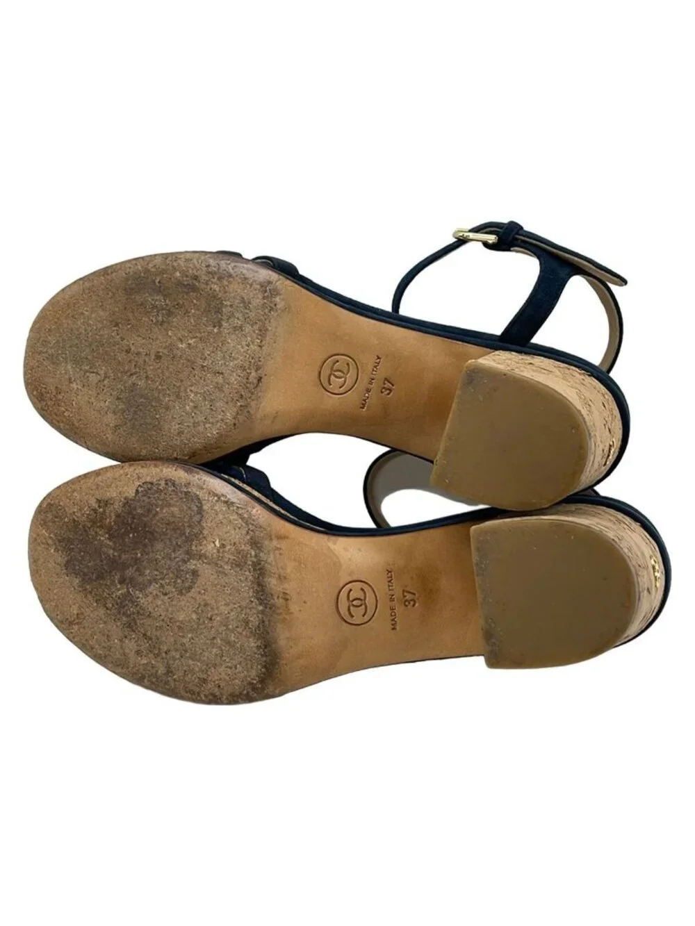 Chanel Sandals Navy